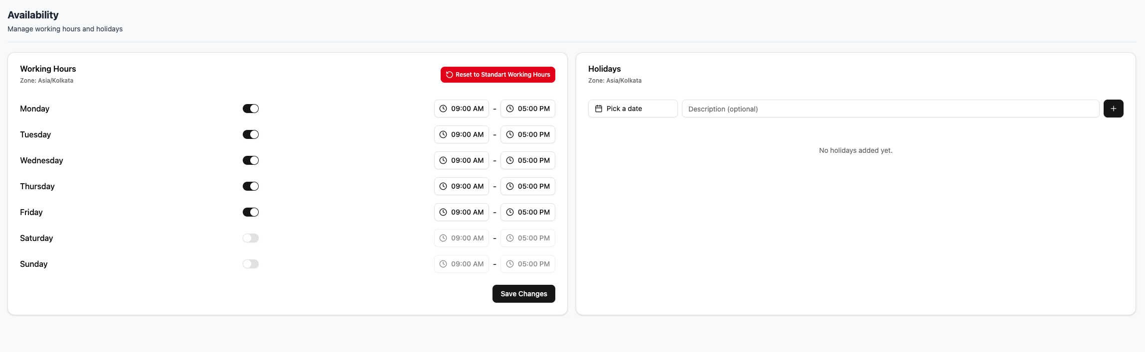 Availability Management